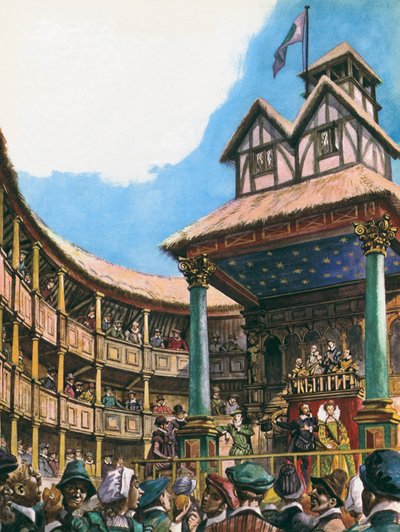 Theater in Londen ten tijde van Koningin Elizabeth I door Peter Jackson