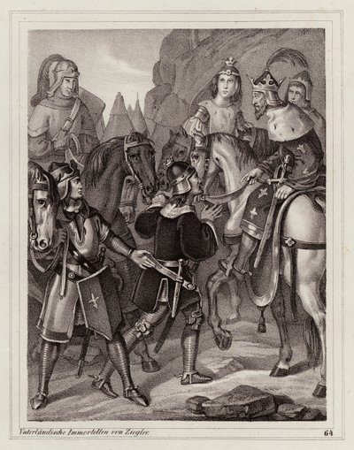 Lodewijk de Vrome, koning der Franken en Heilige Roomse keizer door Peter Johann Nepomuk Geiger