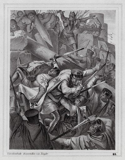 De Tempeliers in Oostenrijk door Peter Johann Nepomuk Geiger