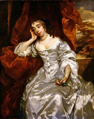Portret van Elizabeth Capel Gravin van Carnarvon, ca. 1662 door Peter Lely