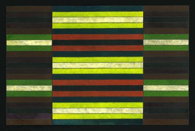 GESTREEPT DRIELUIK Nr.6, 2003 door Peter McClure