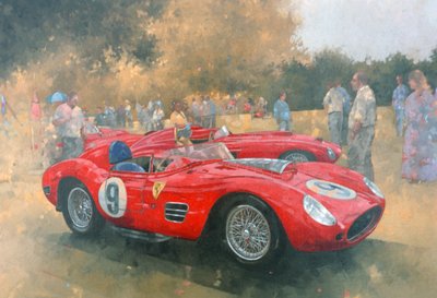Ferrari, dagje uit bij Meadow Brook door Peter Miller