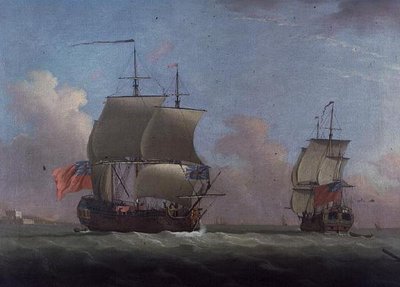 Het Koninklijk Jacht Dublin door Peter Monamy