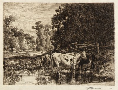 (Op de Neshaminy) door Peter Moran