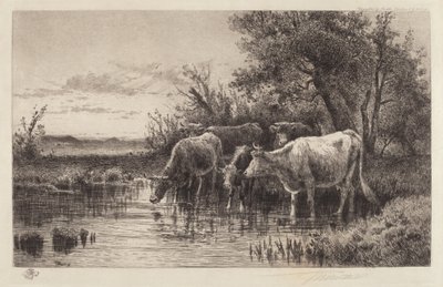 Het avonduur door Peter Moran