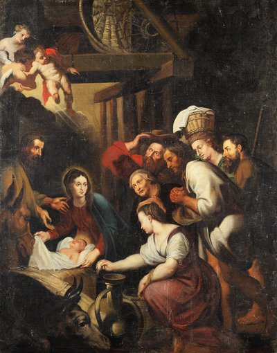 Aanbidding van de herders door Peter Paul Rubens
