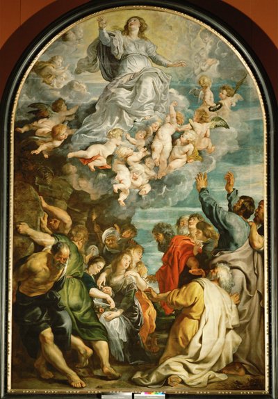 Maria Hemelvaart, ca.1611-14 (schilderij op eikenhout) door Peter Paul Rubens