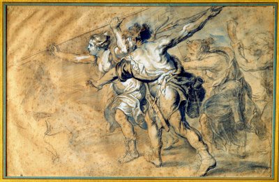 Atalante en Meleagre door Peter Paul Rubens
