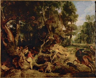 Boarhunt door Peter Paul Rubens