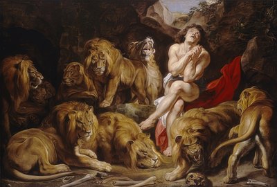 Daniel in de leeuwenkuil door Peter Paul Rubens