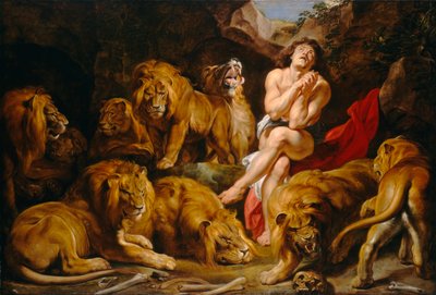 Daniël in de leeuwenkuil door Peter Paul Rubens