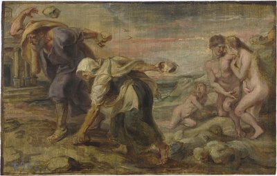 Deucalion en Pyrrha, ca. 1636 door Peter Paul Rubens