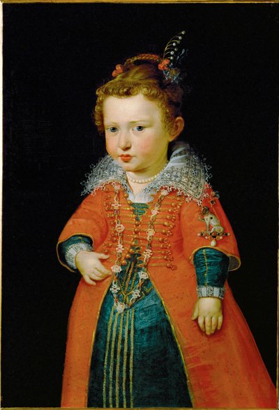 Eleonore Gonzaga, dochter van hertog Vincenzo, ca 1600-04 (olieverf op doek) door Peter Paul Rubens