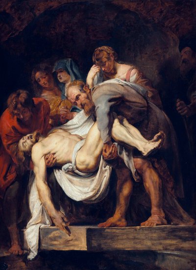Frans:  The Entombment The Entombment door Peter Paul Rubens