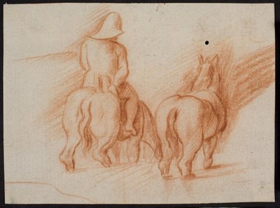 Paarden en ruiter uit De verloren zoon door Peter Paul Rubens