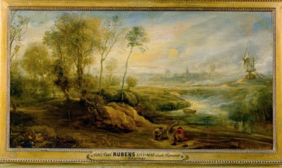 Landschap met vogelvangers door Peter Paul Rubens