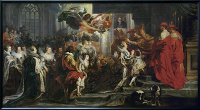 De kroning van Marie de Medicis in St. Denis door Peter Paul Rubens
