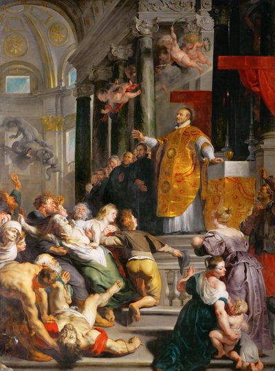 De wonderen van Sint-Ignatius van Loyola door Peter Paul Rubens