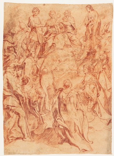 Maria mit dem Kind und Heiligen door Peter Paul Rubens