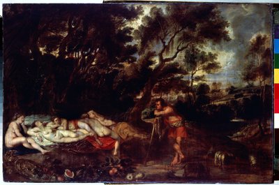 Landschap met Cimon en Iphigenia door Peter Paul Rubens