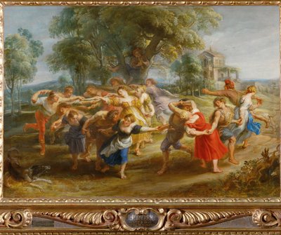 Boerendans, ca.1630 (schilderij op hout) door Peter Paul Rubens