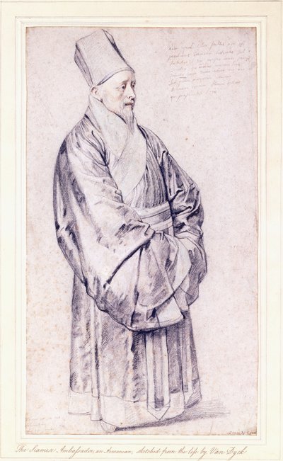 Portret van Nicolas Trigault S.J. in Chinese kleding door Peter Paul Rubens
