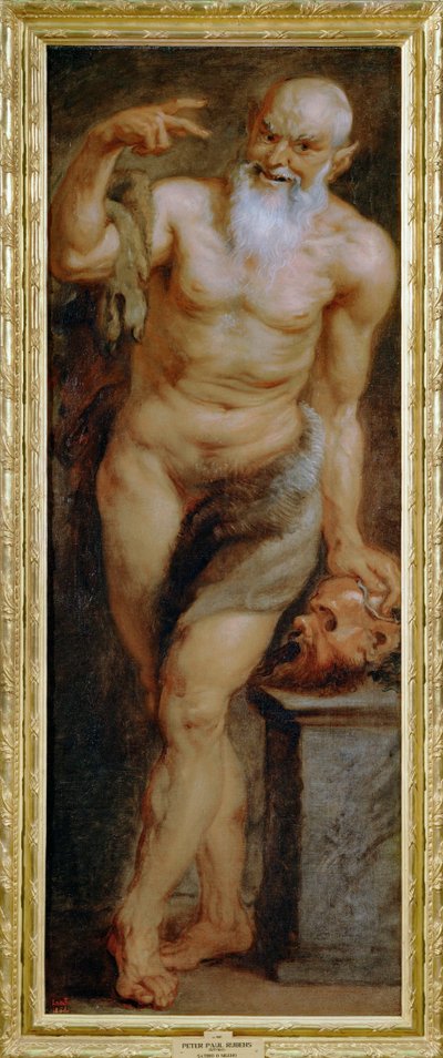 Silen, of een faun, geschilderd voor de Torre de La Parada (schilderij op doek) door Peter Paul Rubens
