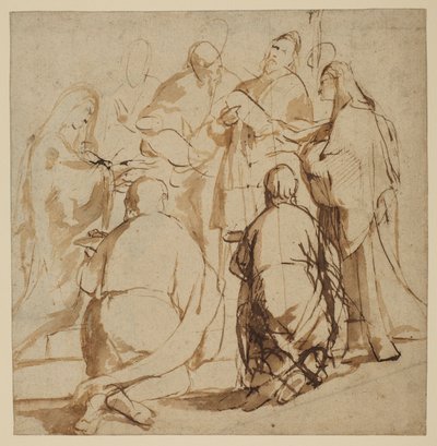 Studies voor de presentatie in de tempel door Peter Paul Rubens