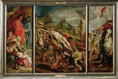 De Kruisverheffing door Peter Paul Rubens