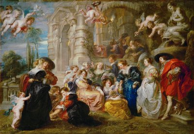 De tuin der liefde door Peter Paul Rubens