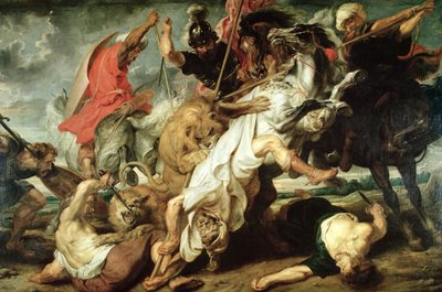 De Leeuwenjacht door Peter Paul Rubens