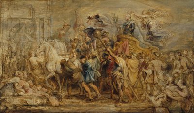 De triomf van Hendrik IV, ca. 1630 door Peter Paul Rubens