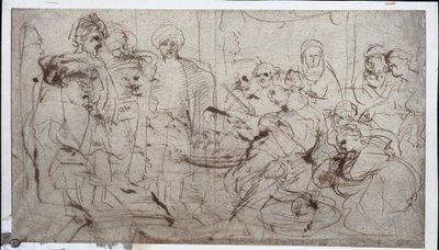 Tomyris met het hoofd van Cyrus, ca. 1637-1638 door Peter Paul Rubens