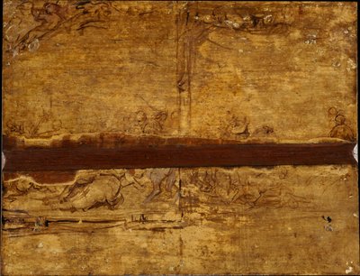 Twee cavalerieslagen door Peter Paul Rubens