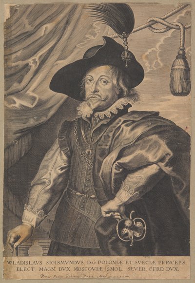 Władysław IV Waza (1595-1648), koning van Polen en groothertog van Litouwen in de periode 1632-1648 door Peter Paul Rubens