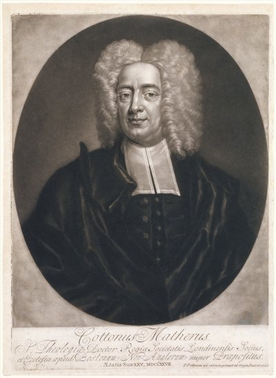 Cottonus Matheris Cotton Mather door Peter Pelham