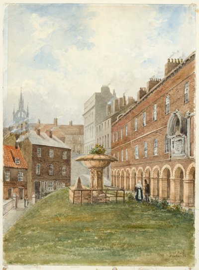 Heilige Jezus Hospitaal, Newcastle upon Tyne door Peter Petersen Toft