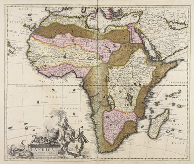 Uitgewerkt Afrika door Peter Schenk the Elder