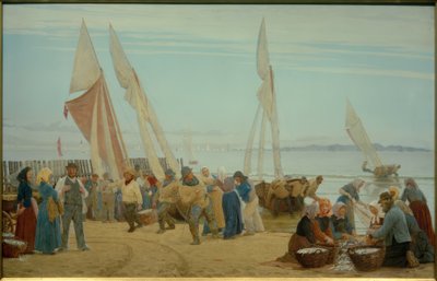 Ochtend bij Hornbaek. De Vissers Komen aan Land door Peder Severin Krøyer