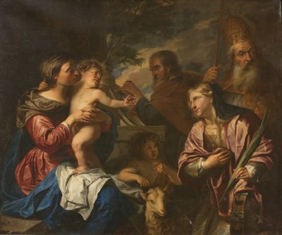 Het mystieke huwelijk van St. Catharina door Peter Thys