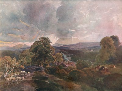 Sackbridge Hall, nabij Lowther, ca. 1928 door Peter de Wint