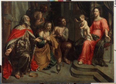 De zondaars voor de Maagd en het kind door Peter van Lint