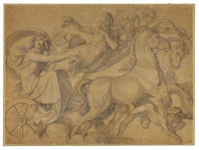 Der Morgen (Der Wagen der Eos) door Peter von Cornelius