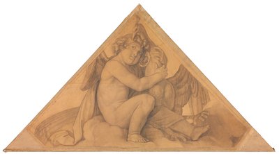 Eros mit dem Pfau door Peter von Cornelius