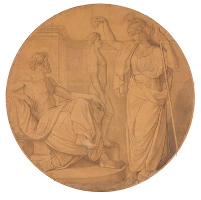 Prometheus der Menschenbildner door Peter von Cornelius