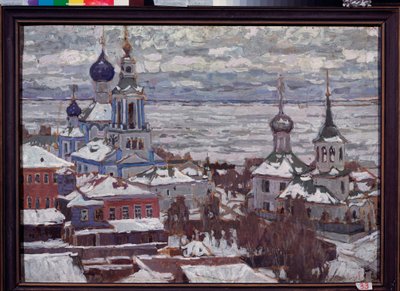 Rostov (Rusland) in de winter door Petr Ivanovic Petrovichev