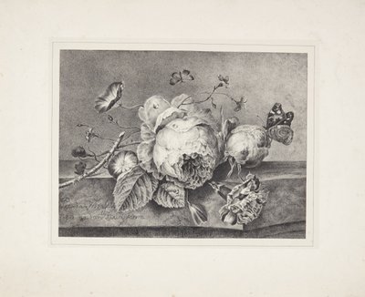 Bloemenstilleven door Petronella van Woensel