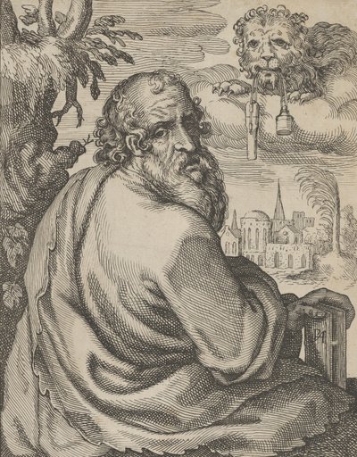 Markus, uit De Vier Evangelisten, 1610-20 door Petrus Feddes