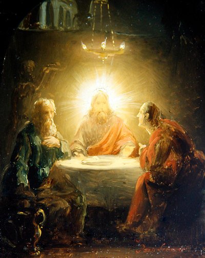 Christus breekt het Brood door Petrus van Schendel