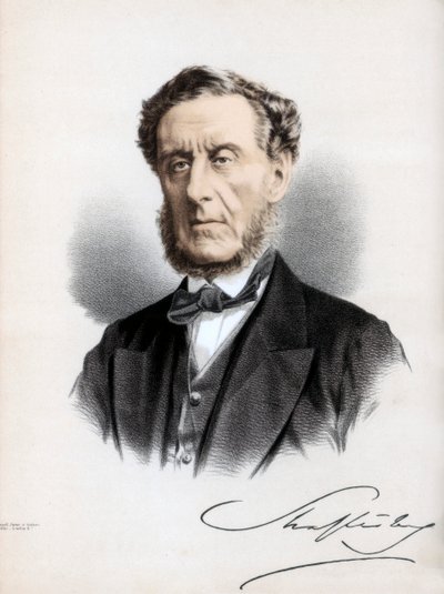 Anthony Ashley Cooper, 7e graaf van Shaftesbury, Engelse politicus en filantroop, ca. 1890 door Petter and Galpin Cassell